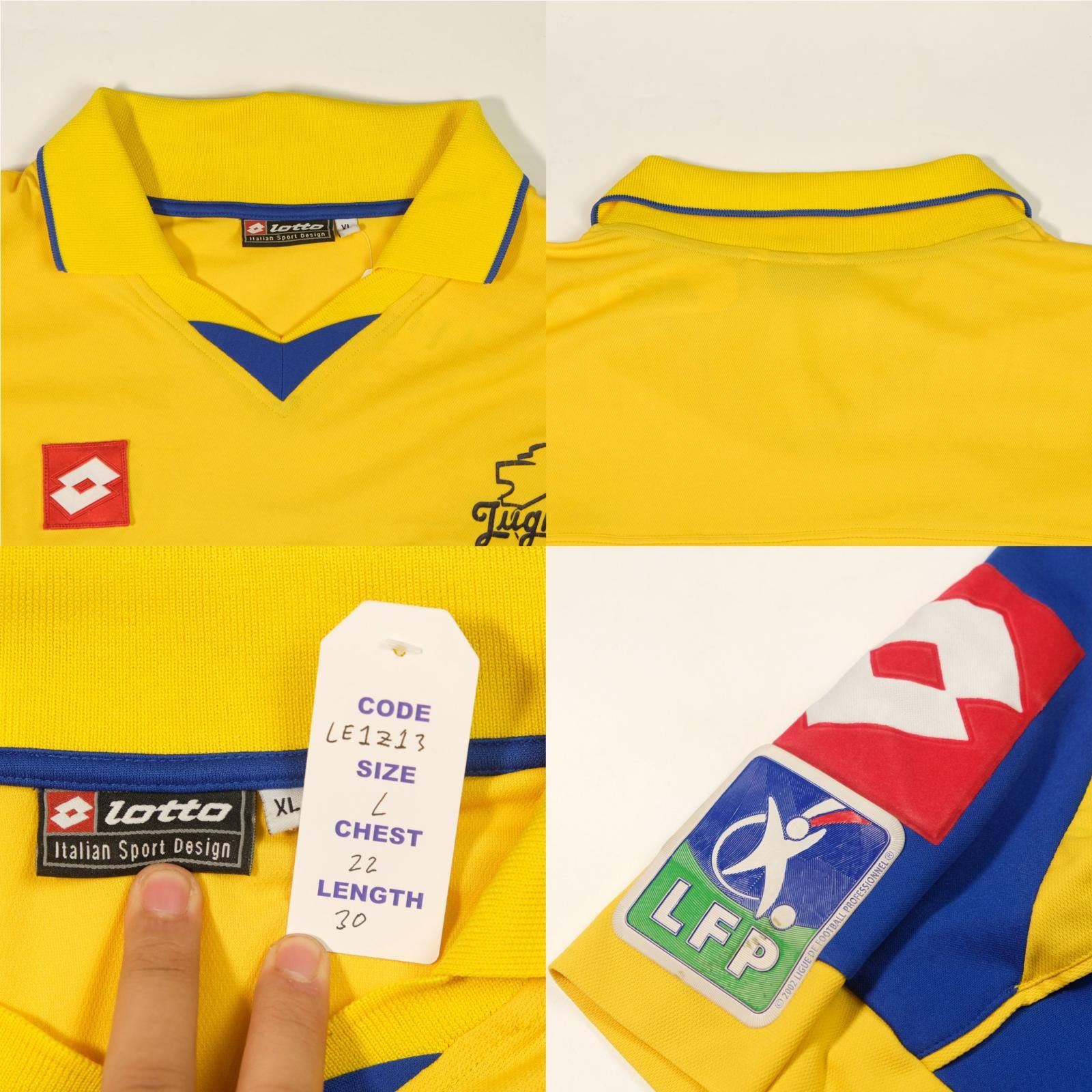 Lotto Sport 2003/04 Gueugnon Home Shirt (L) Size US L / EU 52-54 / 3 - 4 Thumbnail