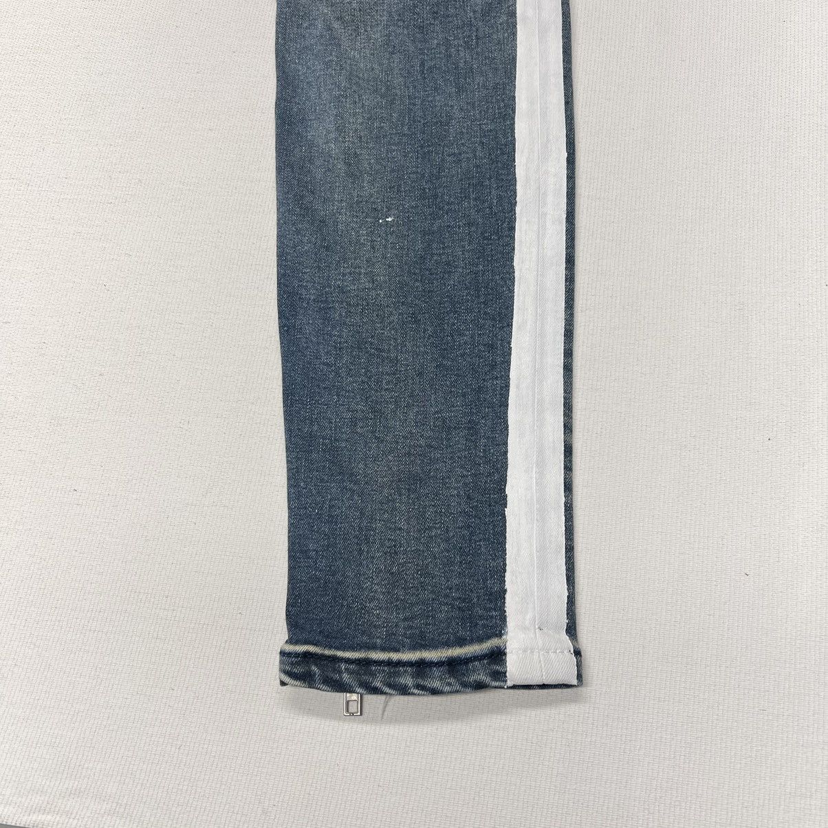 Pacsun Pacsun Jeans Blue Stacked Skinny Drawstring Zip Stripe Size US 30 / EU 46 - 14 Thumbnail