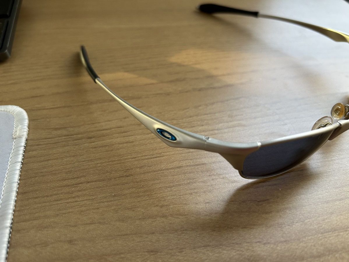 Oakley 2003 Oakley Wiretap (First Gen) - Silver Ice Iridium Size ONE SIZE - 3 Thumbnail
