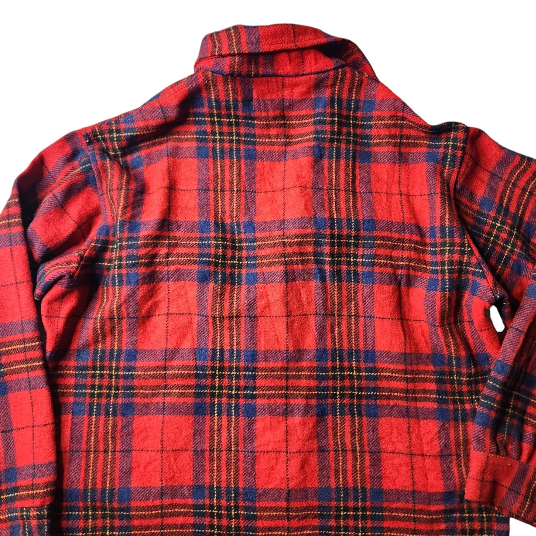 Pendleton VINTAGE Pendleton Shirt Mens Medium M Red Plaid Wool Button-Up Shacket Board Shirt Size US M / EU 48-50 / 2 - 4 Thumbnail