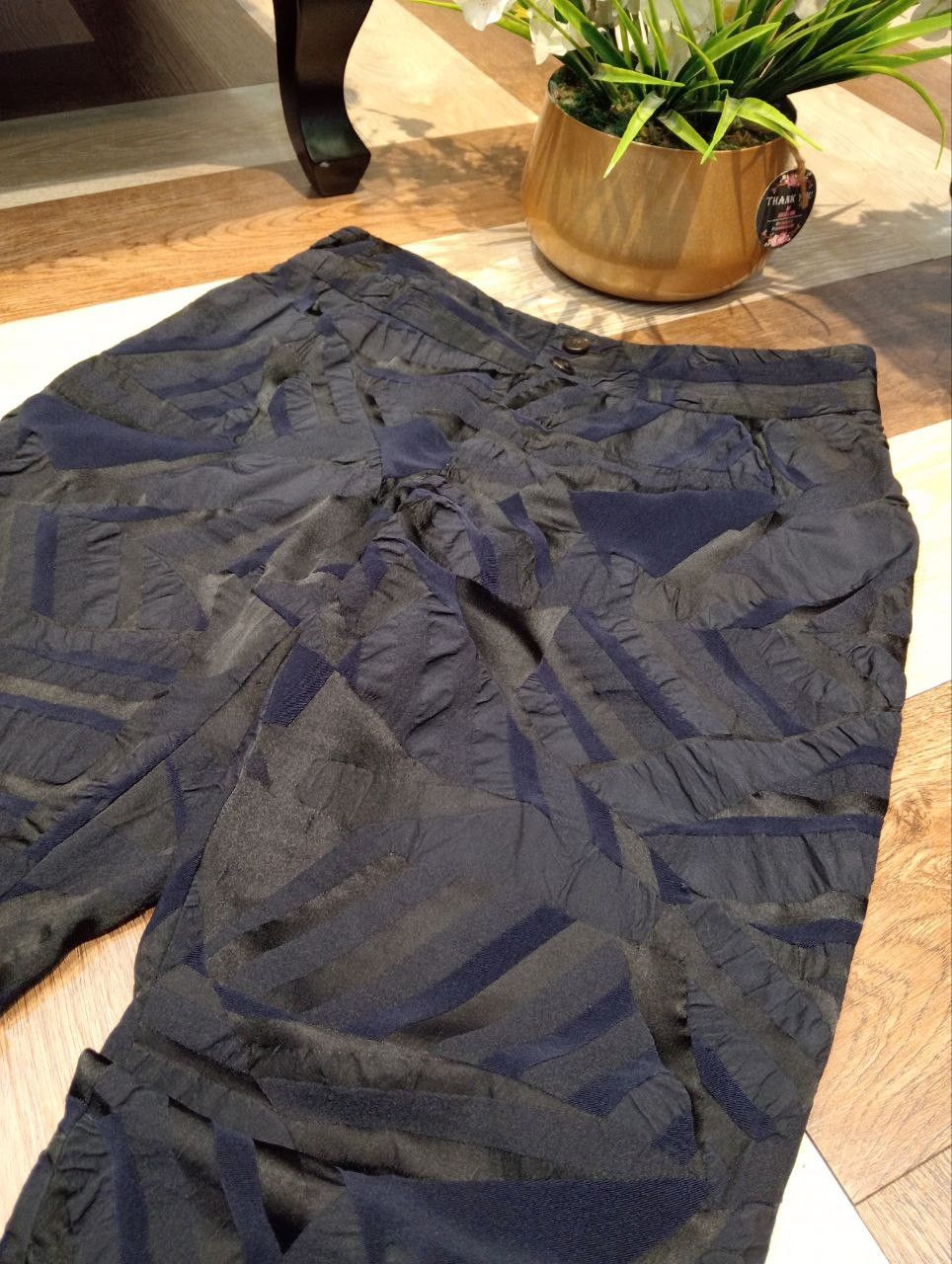 Issey Miyake VINTAGE ISSEY MIYAKE GEOMETRIC PLEATED TROUSERS Size 29" - 4 Thumbnail