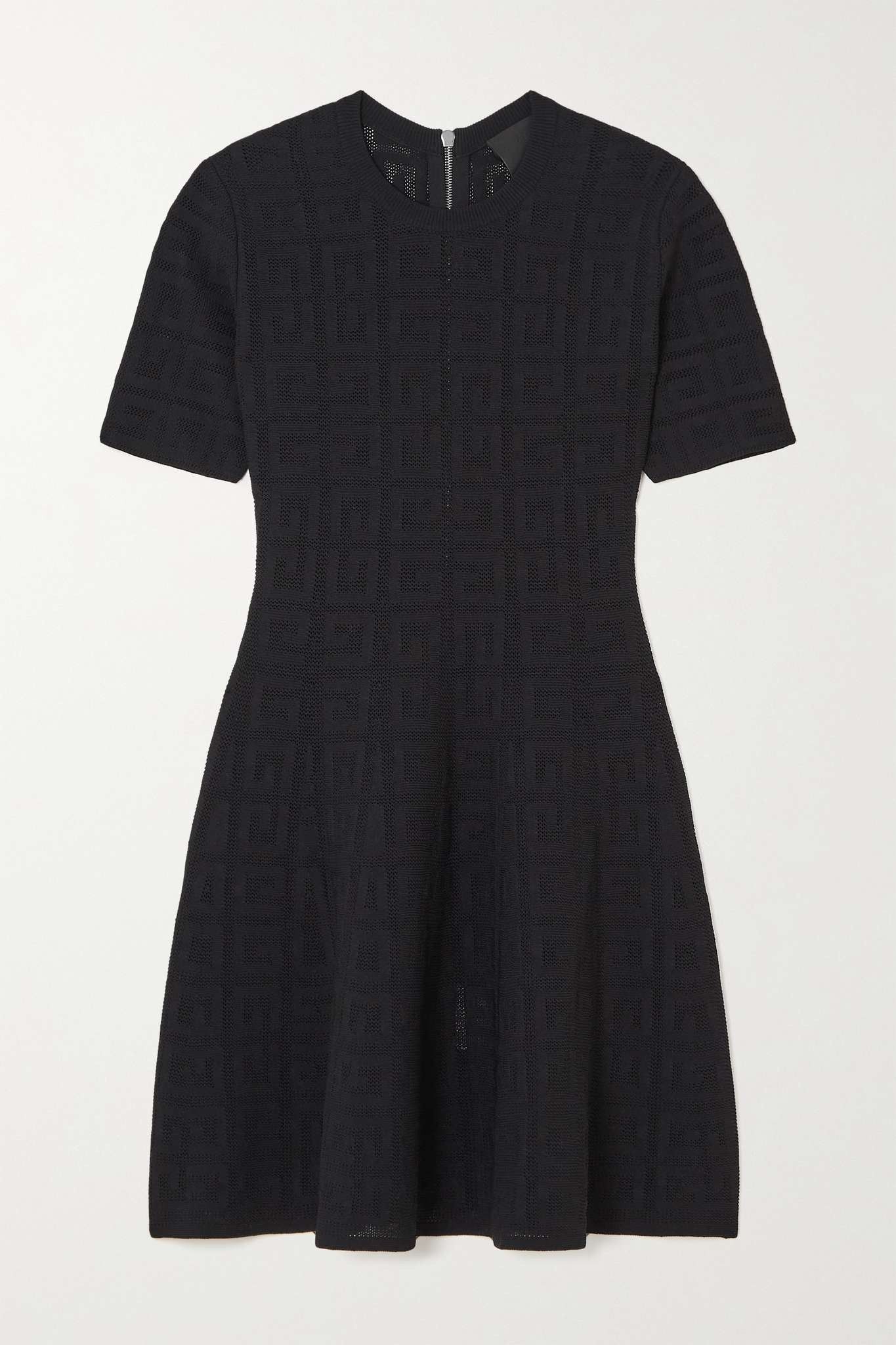 Givenchy o1srvl11e0725 Jacquard-Knit Mini Dress in Black Size XL / US 12-14 / IT 48-50 - 1 Thumbnail