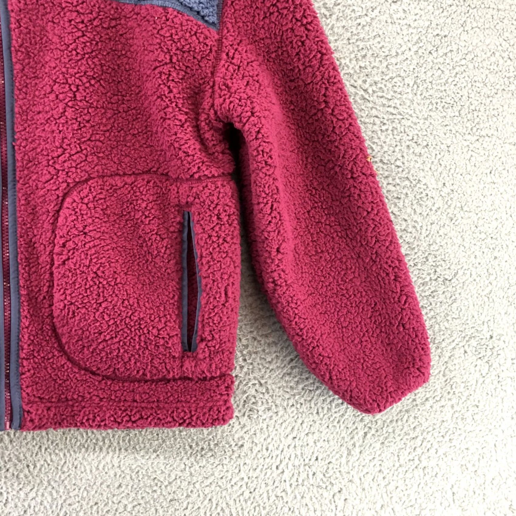 Vintage Universal Thread Sherpa Anorak Teddy Jacket Women XS Purple Full Zip Long Sleeve Size XS / US 0-2 / IT 36-38 - 3 Thumbnail