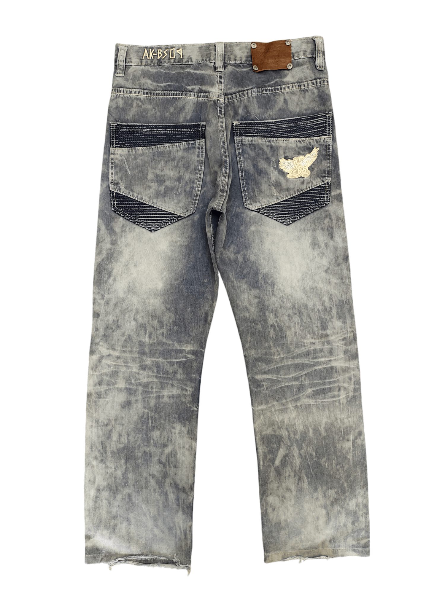 Akademiks Baggy Jeans Akedamiks Acid Wash Denim Loose Leg Y2k Jnco Size US 32 / EU 48 - 10 Thumbnail