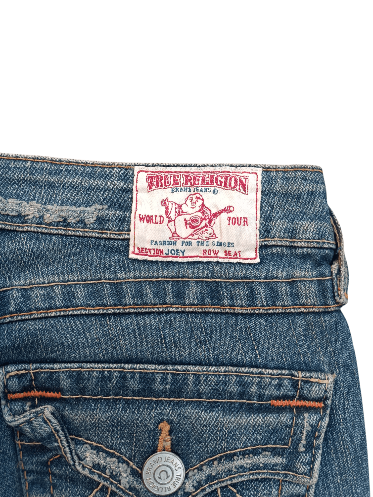 American Apparel × True Religion VINTAGE FLARED 💥 TRUE RELIGION DISTRESSED JOEY DENIM TR12 Size 27" / US 4 / IT 40 - 21 Thumbnail