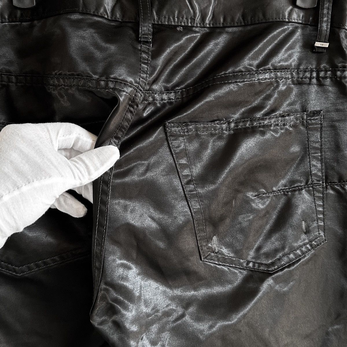 Dior × Hedi Slimane Dior Homme AW06 5 Pocket Satin Pants Size US 31 - 3 Thumbnail