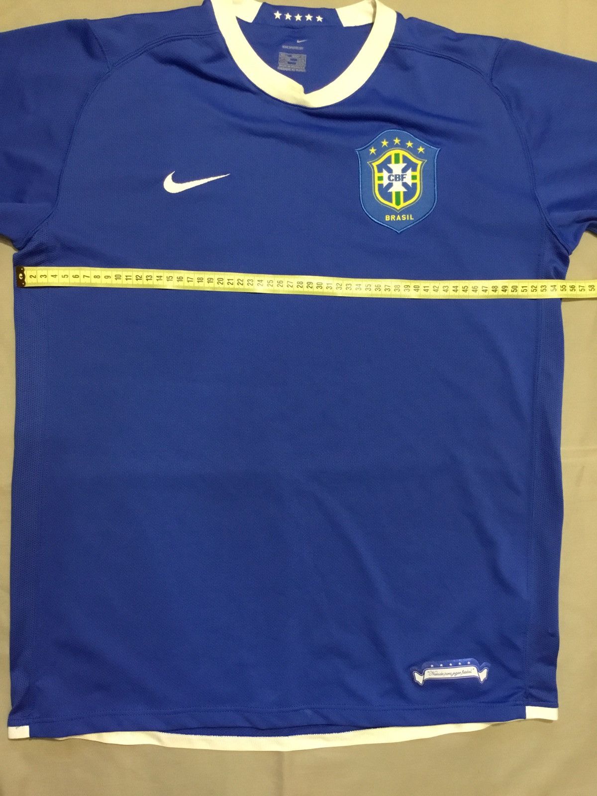 Nike 2004/2005 BRAZIL RARE NIKE SOCCER JERSEY FOOTBALL SHIRT Size US L / EU 52-54 / 3 - 7 Thumbnail