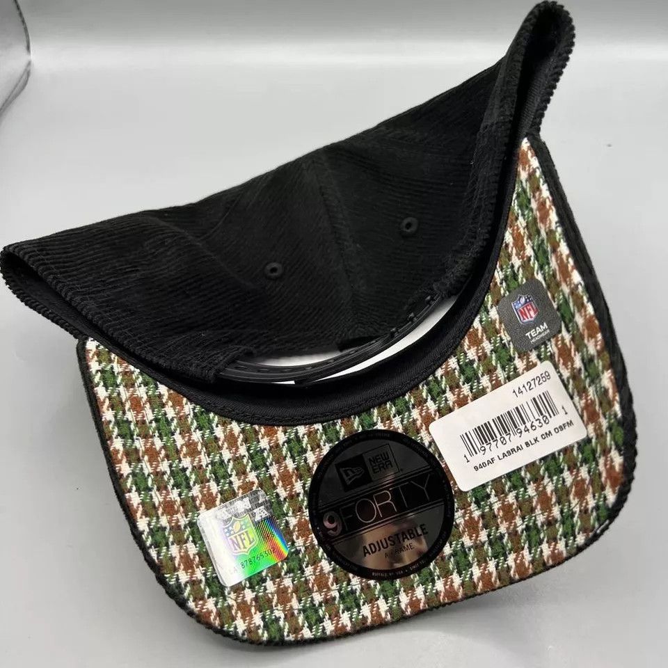 New Era Las Vegas Raiders Hat Men Corduroy Plaid Snap Back Cap New Size ONE SIZE - 7 Thumbnail