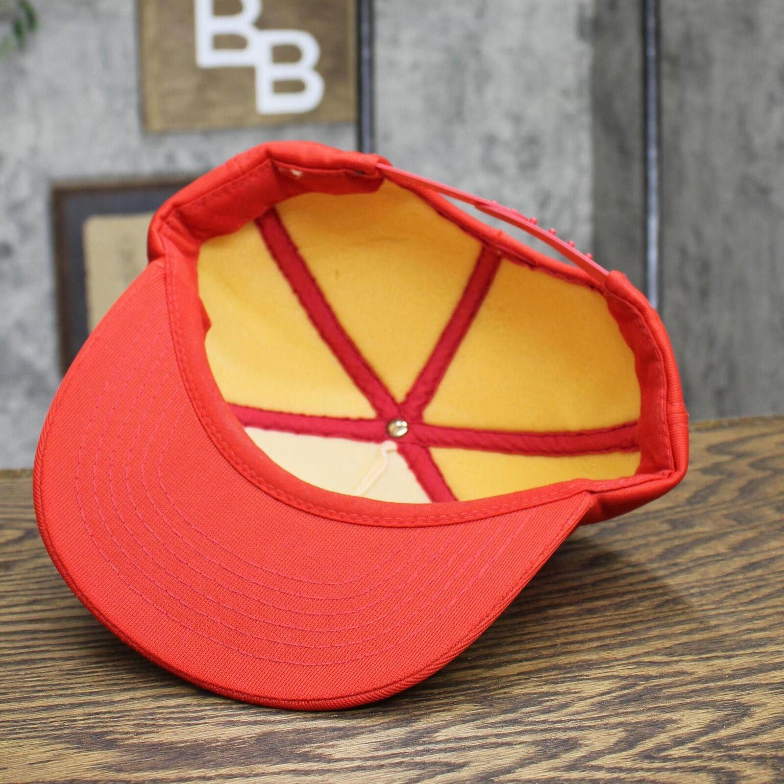 Designer Mens Virginia Vintage All Foam Trucker Hat Red / White OS Size ONE SIZE - 5 Thumbnail