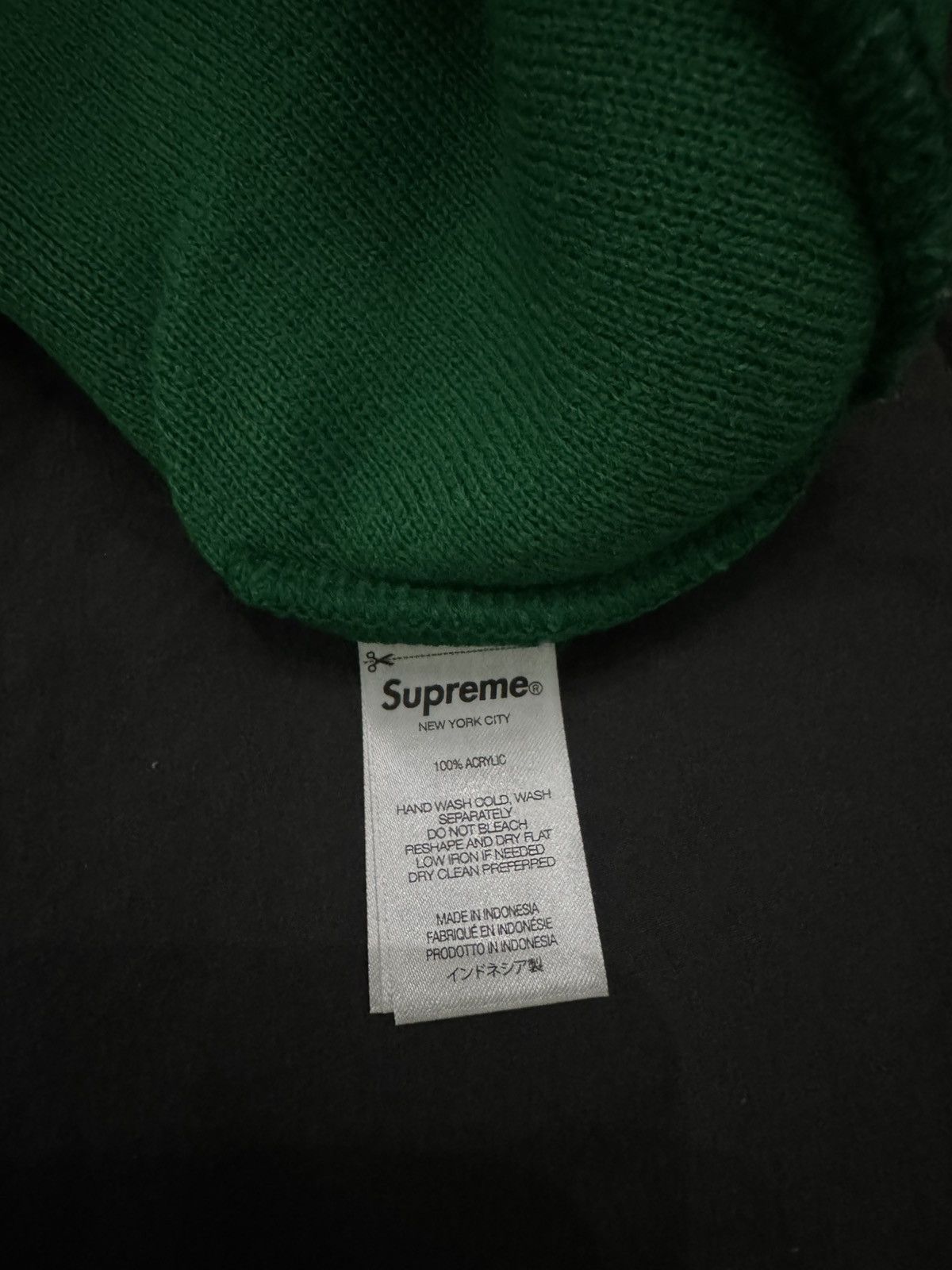 Supreme Supreme Camo Big Logo Beanie - Green Camo Size ONE SIZE - 4 Thumbnail