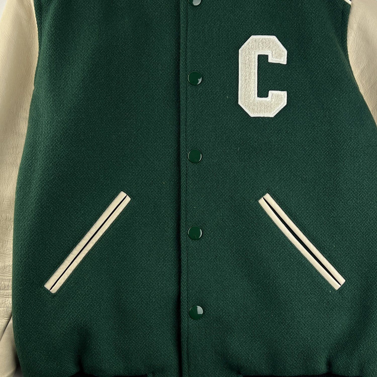 Celine Celine Green C Varsity Bomber Jacket Size US S / EU 44-46 / 1 - 5 Thumbnail