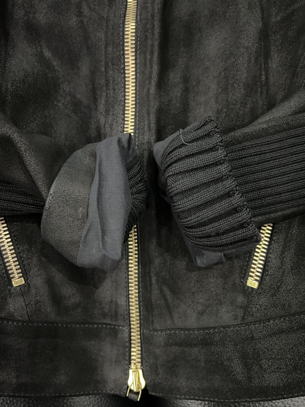 Gucci Gucci by Tom Ford 2000s Paneled Leather Biker Jacket Size US S / EU 44-46 / 1 - 15 Thumbnail