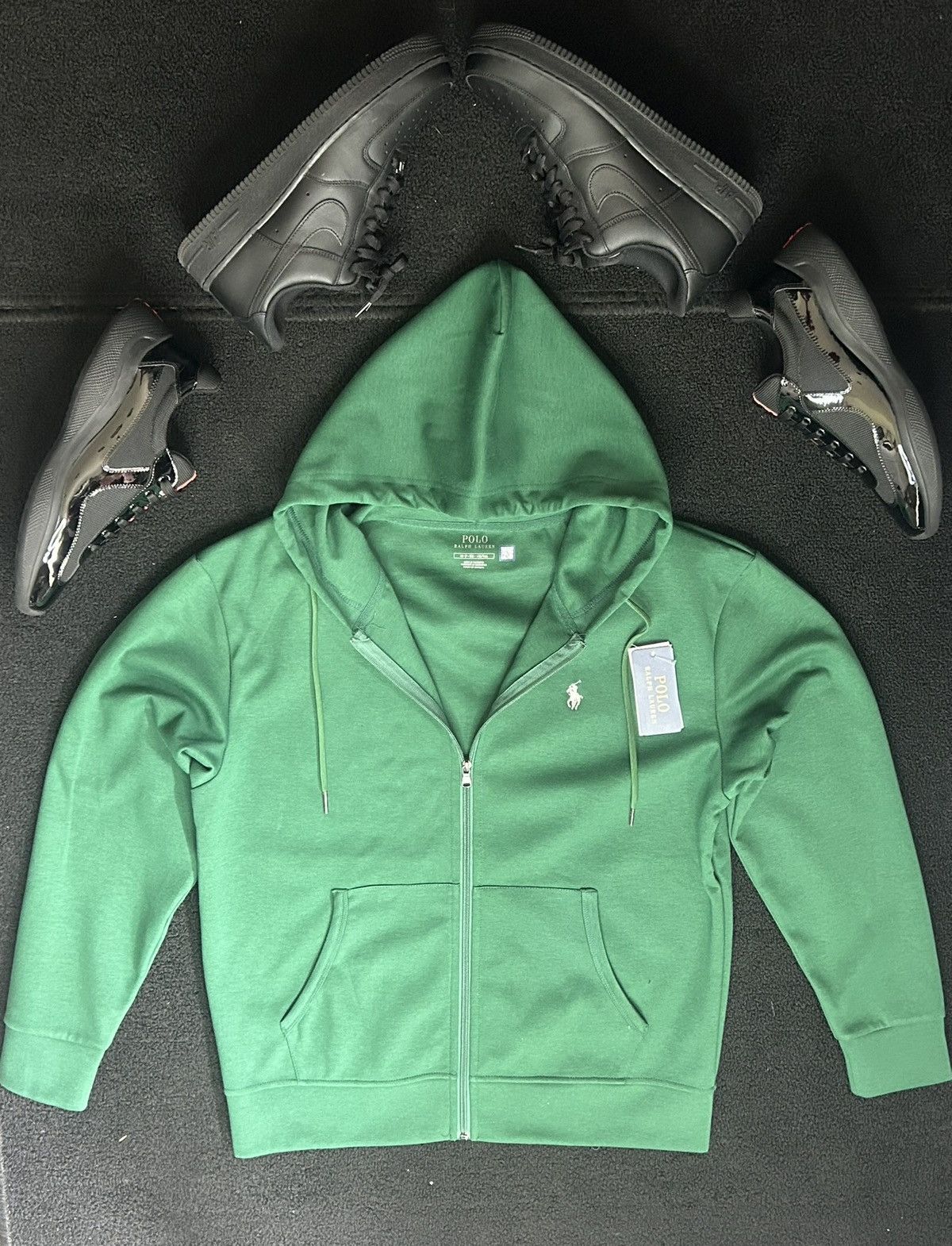 Polo Ralph Lauren Polo Ralph Lauren Men's Double-Knit Full-Zip Hoodie Size US M / EU 48-50 / 2 - 2 Thumbnail