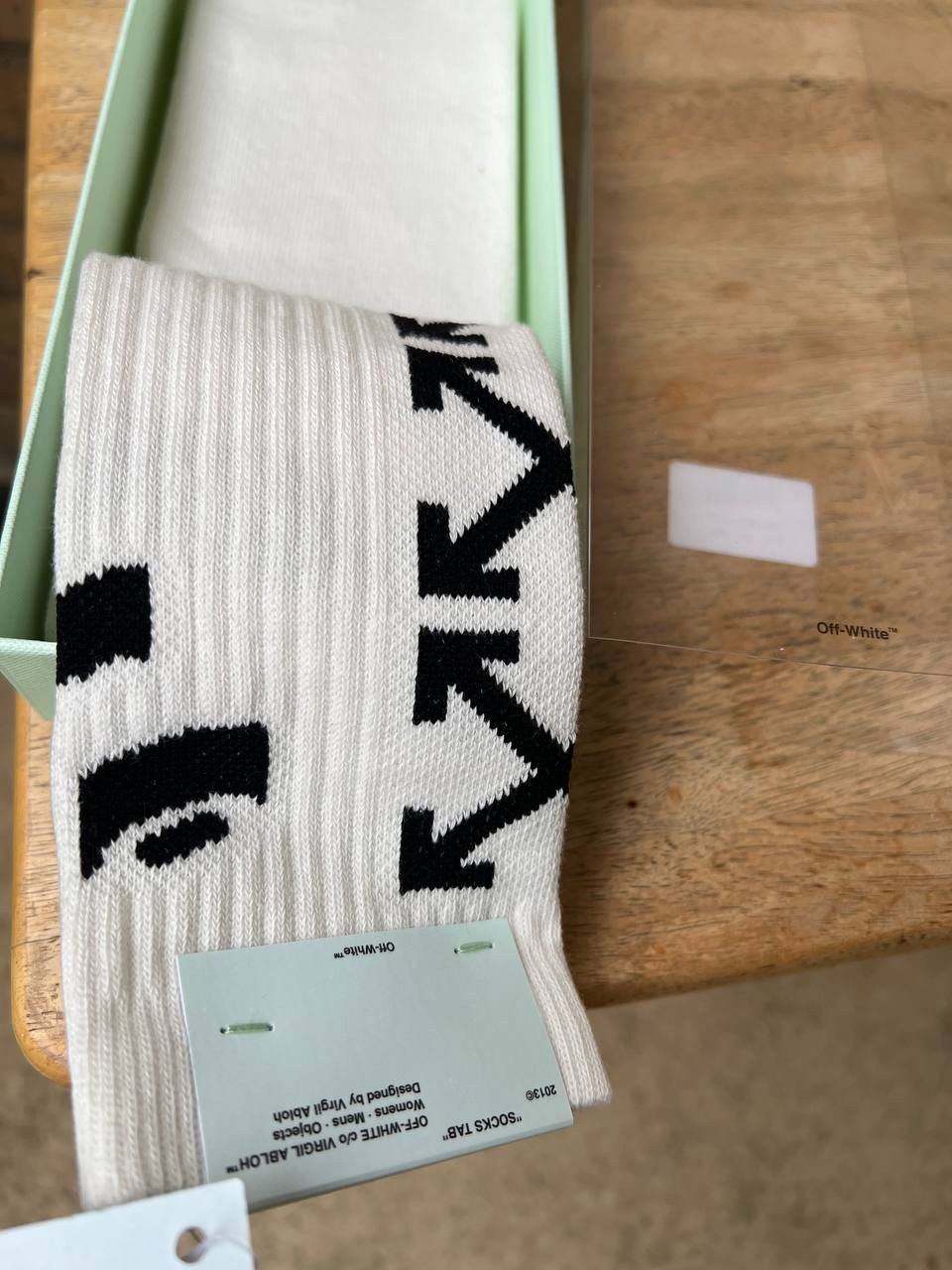 Off-White × Virgil Abloh New Off-White Arrows Mid Socks Size ONE SIZE - 5 Thumbnail