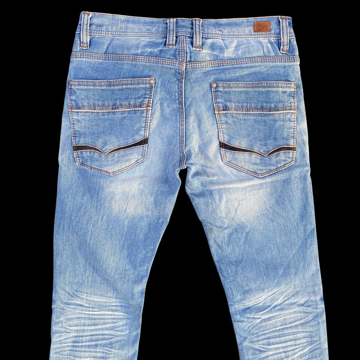 If Six Was Nine × Japanese Brand Flare Nicole Club For Men Blue Stone Zip Denim Jeans Size US 32 / EU 48 - 11 Thumbnail
