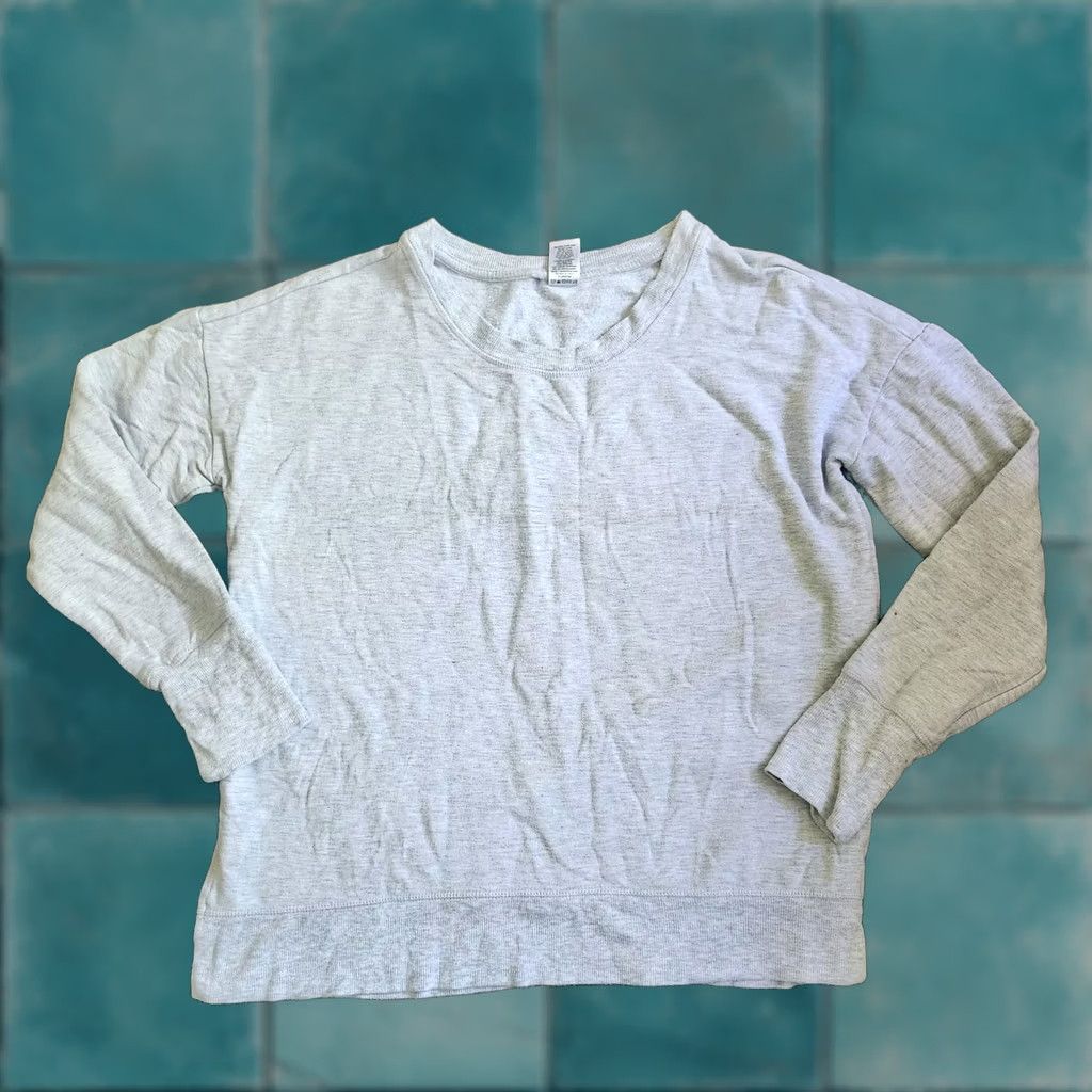 Alife Active Life Women's Junior Gray Heathered Pullover Sweatshirt M | Activewear | Pullover | Teens Mens Womens Size M / US 6-8 / IT 42-44 - 1 Thumbnail