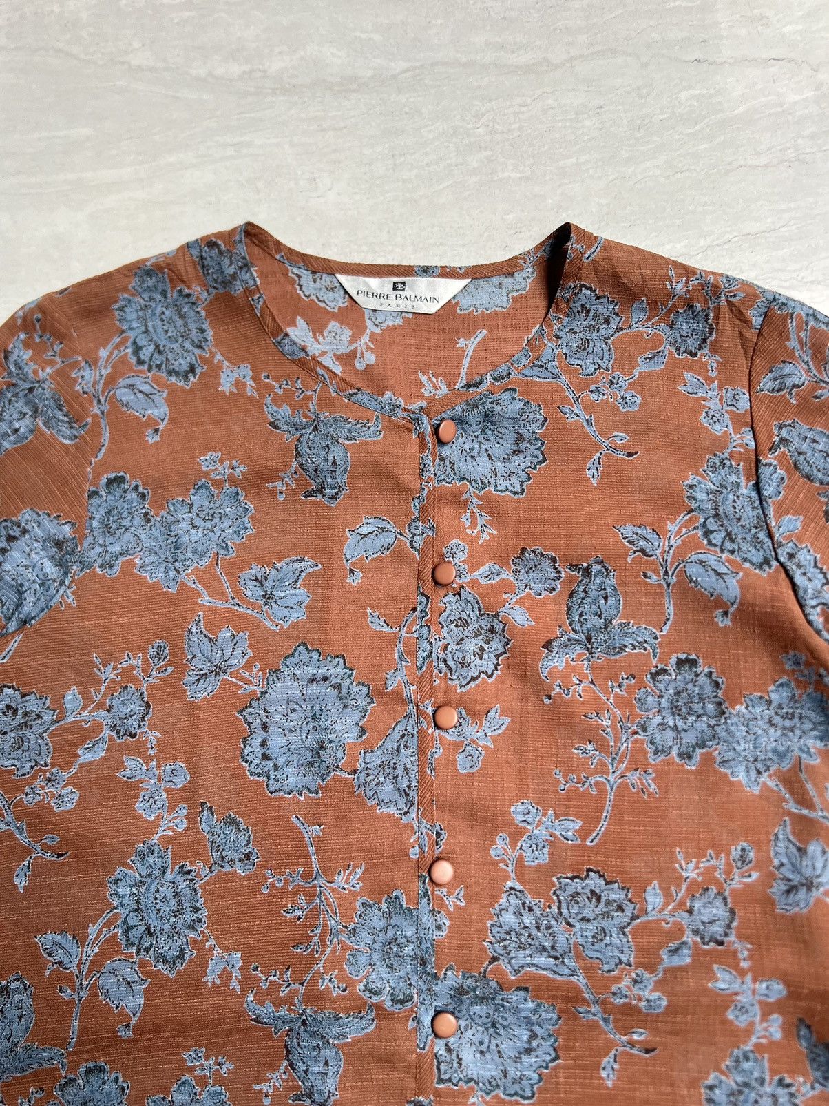 Pierre Balmain Pierre Balmain Paris Flower Motive Shirt Size US M / EU 48-50 / 2 - 3 Thumbnail