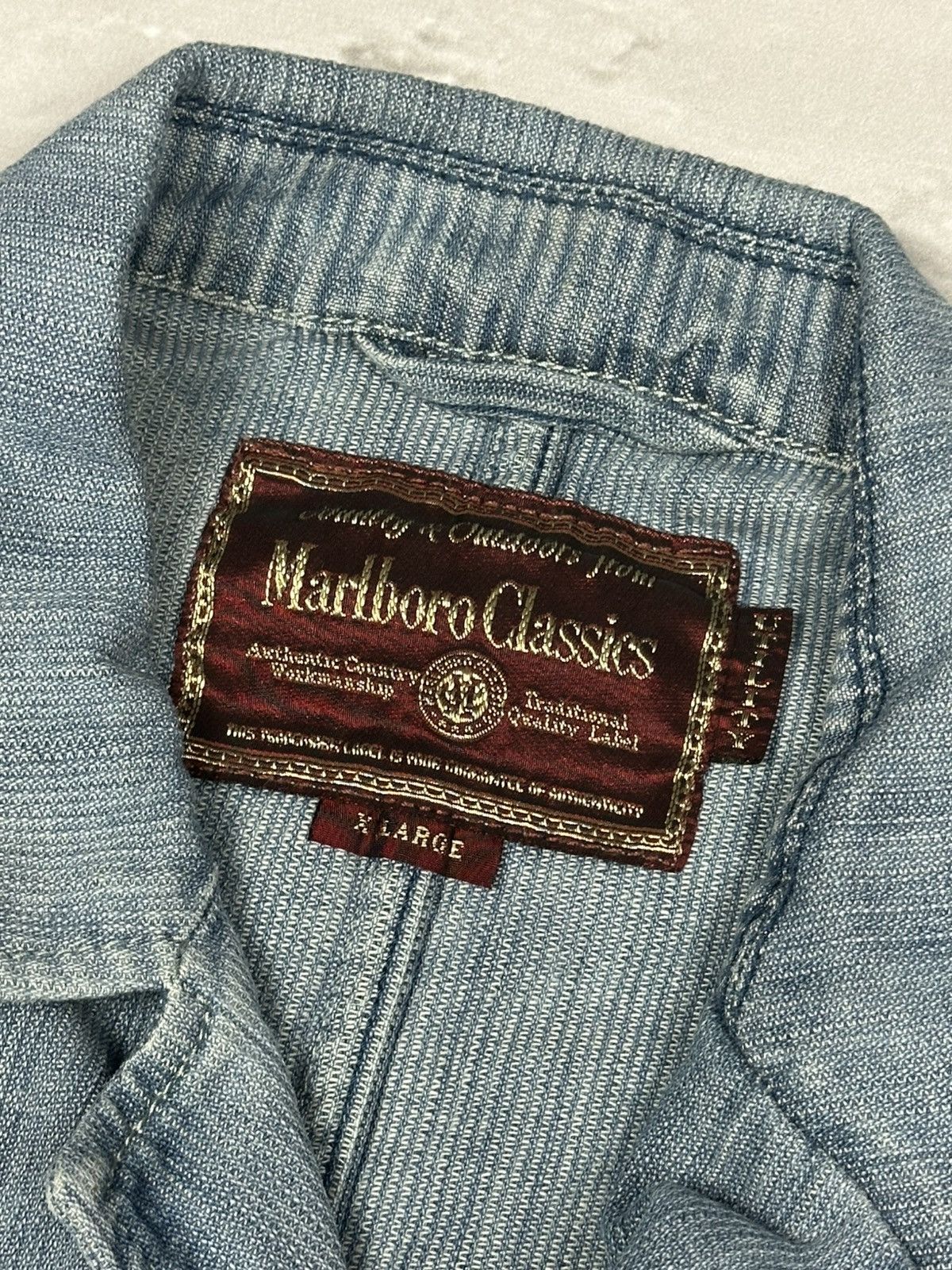 Marlboro Classics Vintage Marlboro Classic Blazer Denim Jacket Size US XL / EU 56 / 4 - 6 Thumbnail