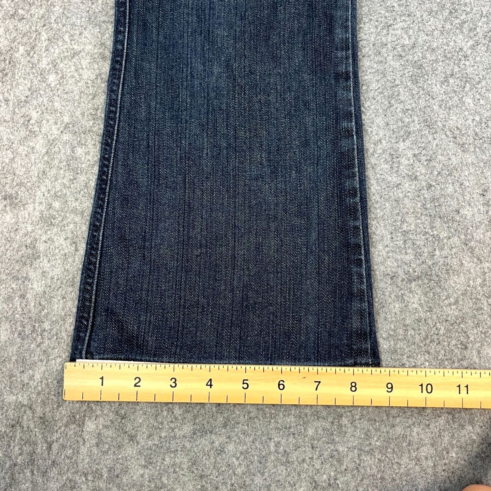 Armani Armani Jeans Bootcut Women 8 Dark Wash Blue Stretch Denim 5-Pocket Regular Slimming Modern Vintage: No Size 30" / US 8 / IT 44 - 3 Thumbnail