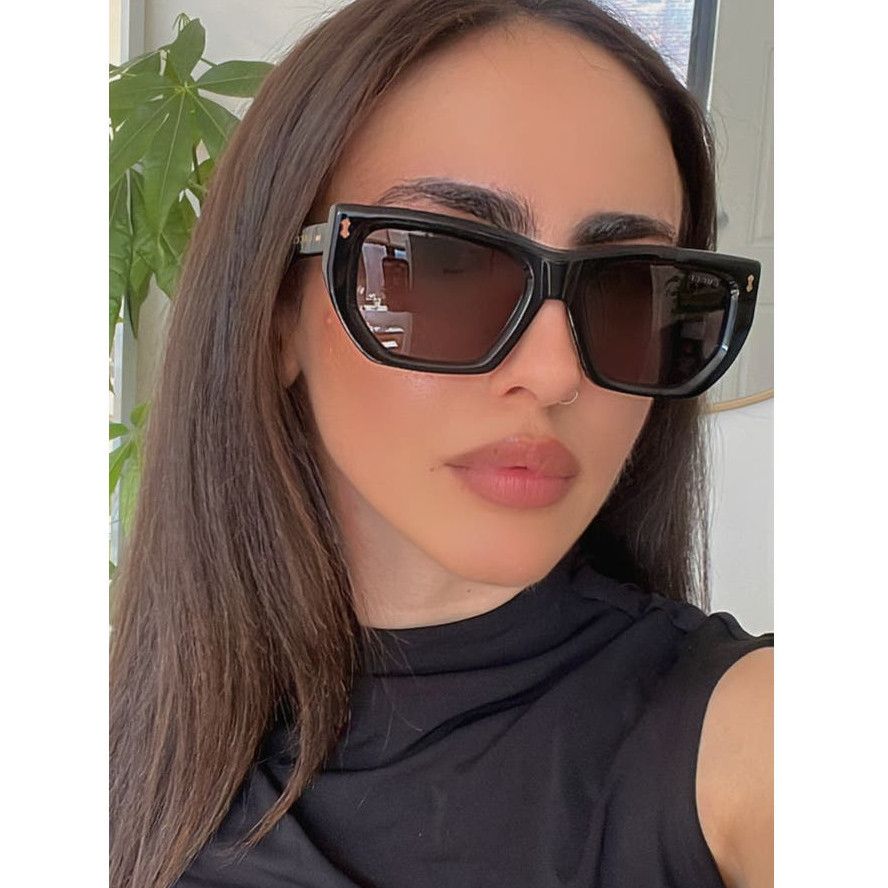 NEW Gucci GG1520S Black Angled Sunglasses