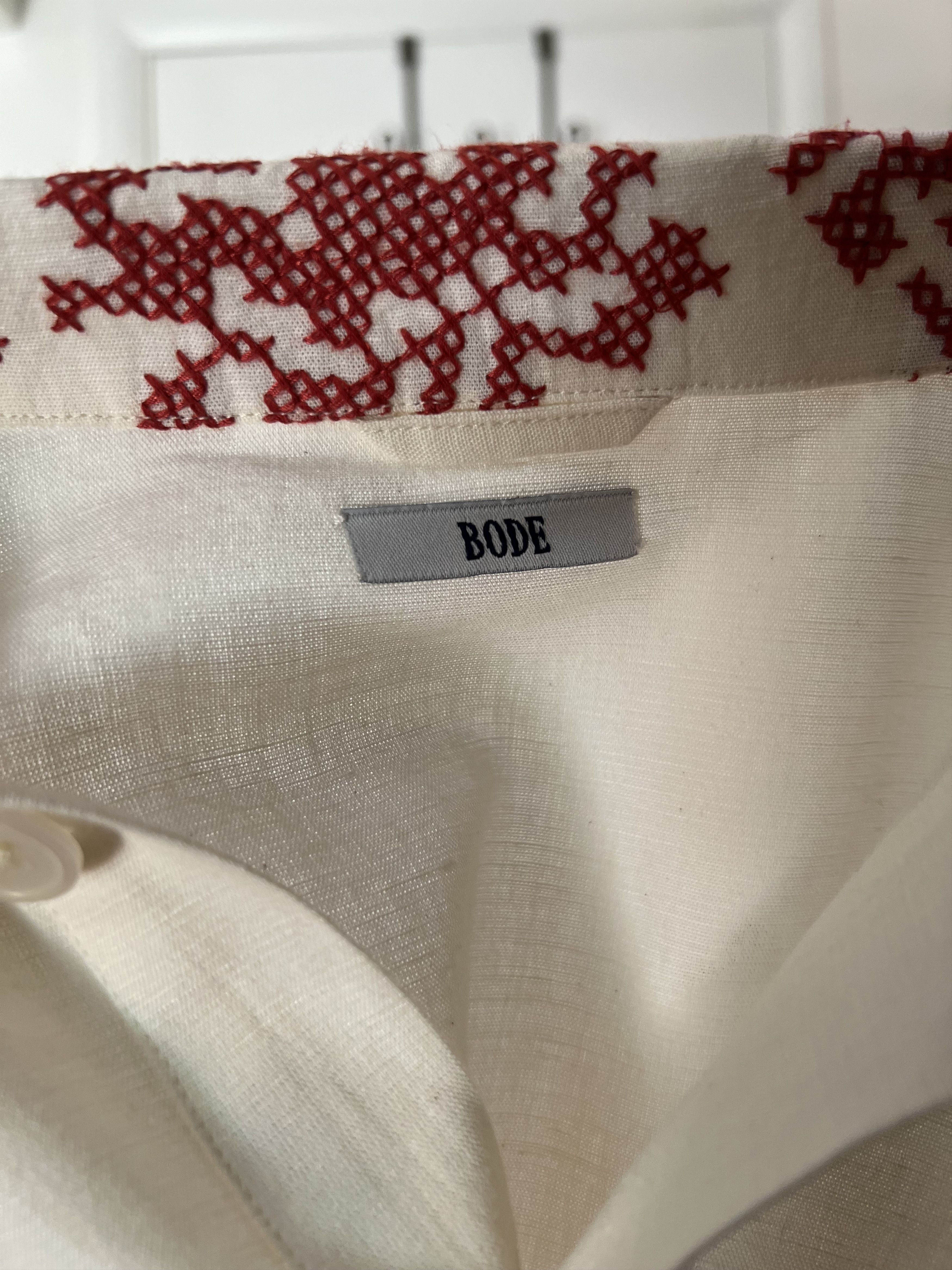 Bode Bode Linen Popover Dragon Shirt L/XL Size US L / EU 52-54 / 3 - 3 Thumbnail