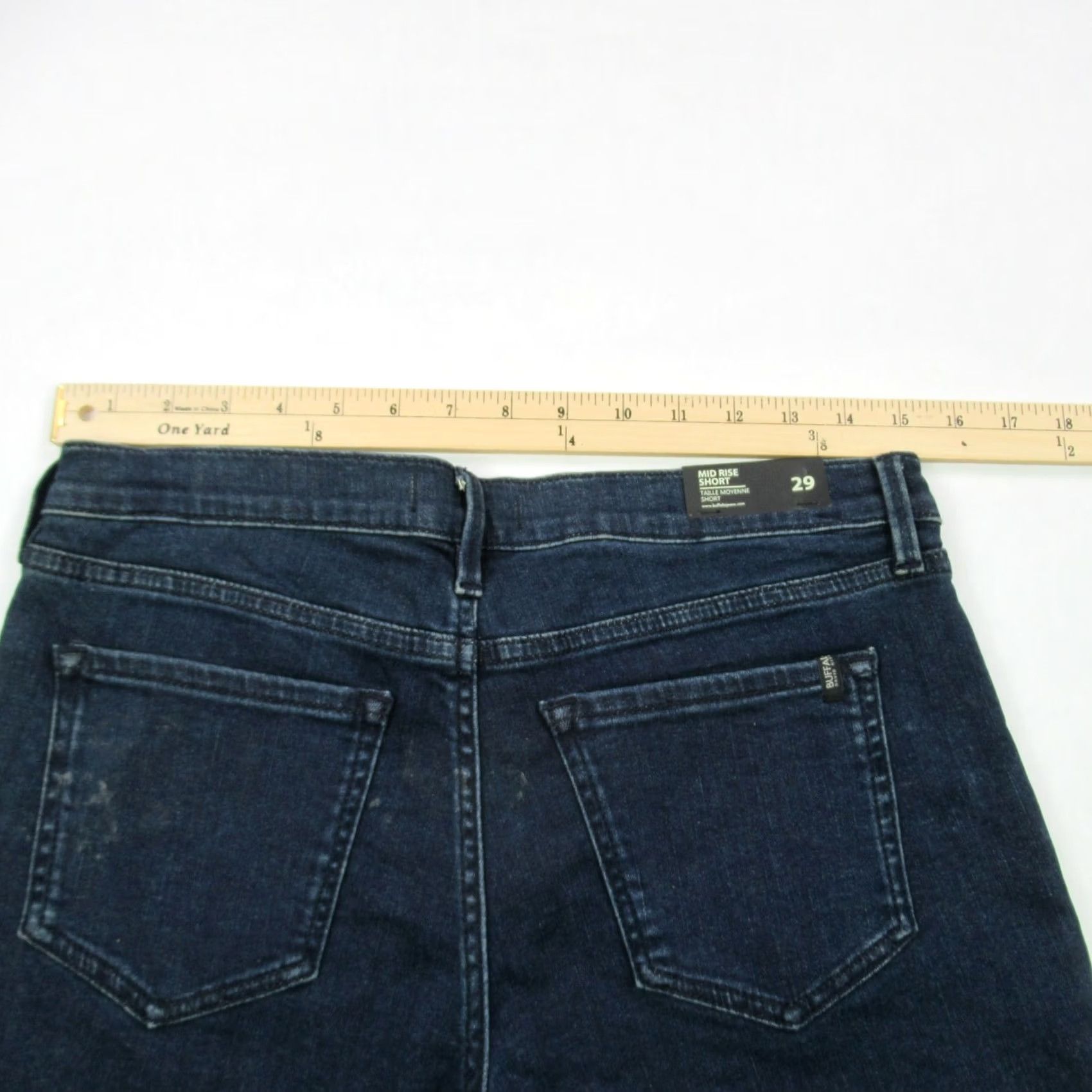 Denime Buffalo Shorts Womens 29 Denim Mid Rise Short Blue Casual Pockets Outdoors Size 29" - 6 Thumbnail