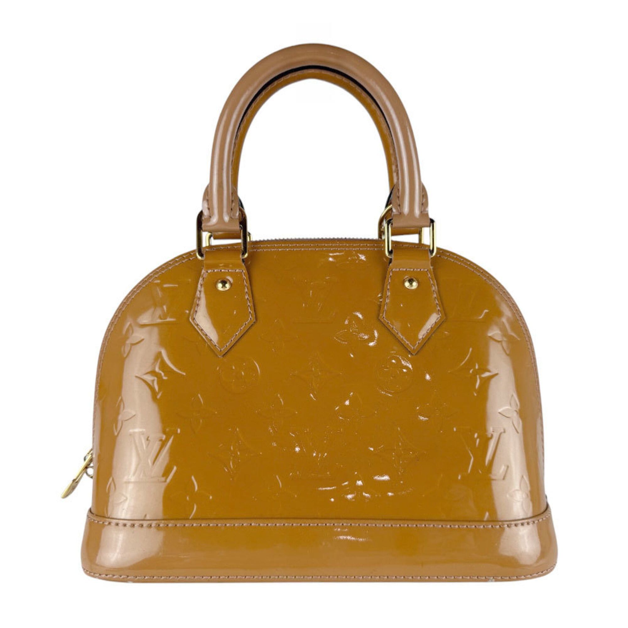 Louis Vuitton Louis Vuitton Alma BB Monogram Vernis Handbag, Rose Velour, Women's, M91585 z9768 Size ONE SIZE - 1 Thumbnail