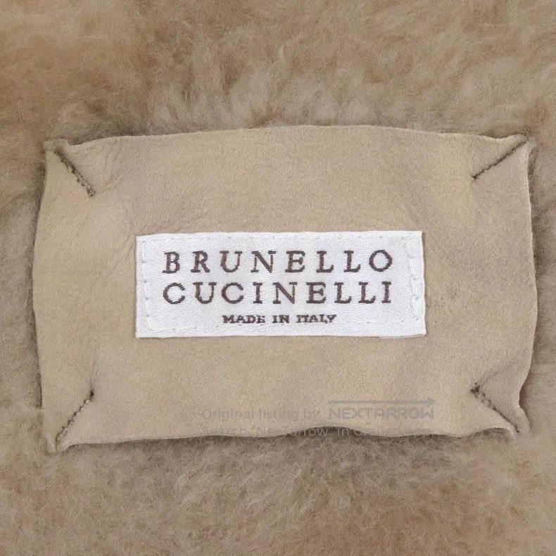 Brunello Cucinelli Brunello Cucinelli Sheepskin Double-Necked Fur Coat with W Size US L / EU 52-54 / 3 - 6 Thumbnail