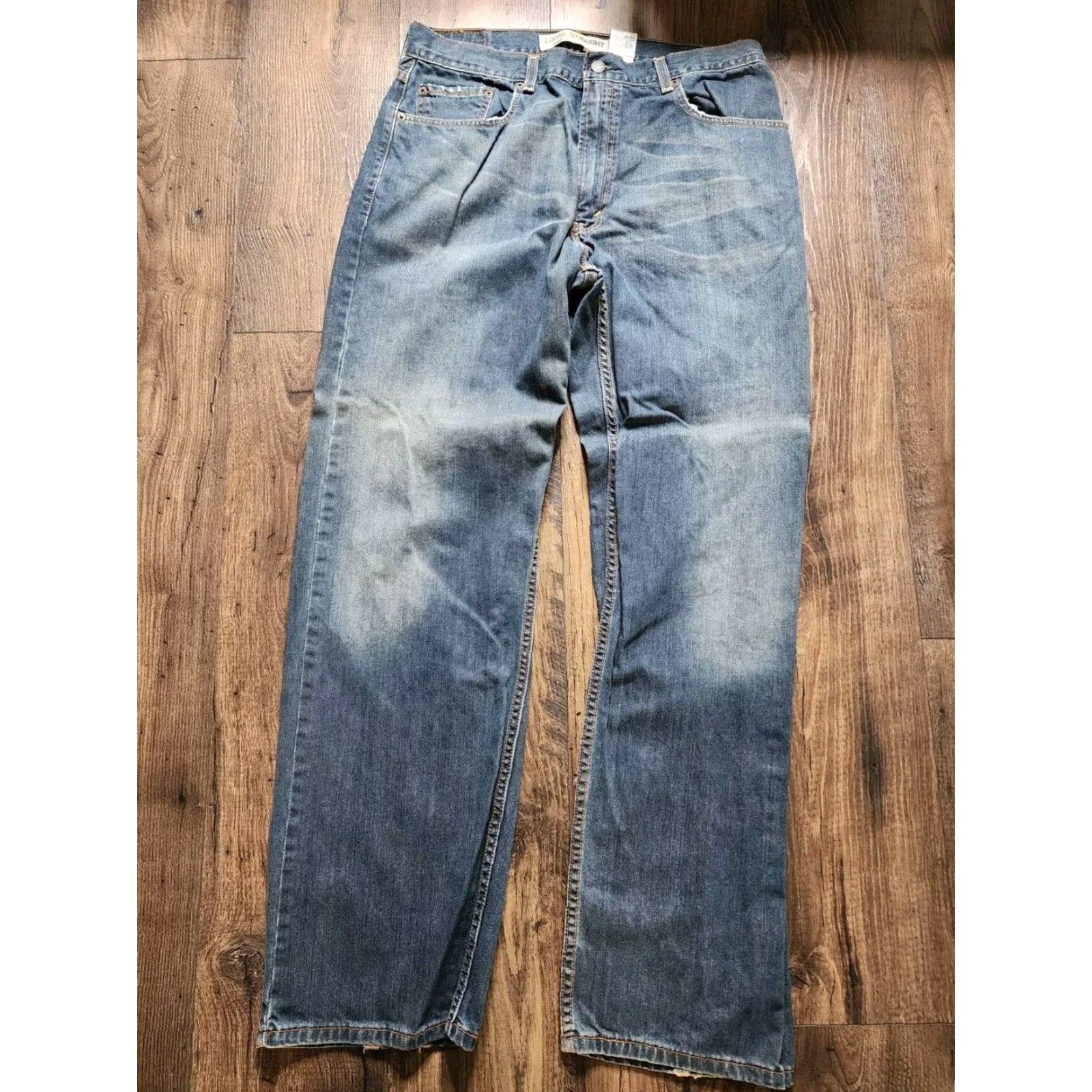 Levi's VINTAGE 90s LEVIS 569 RELAXED FIT STRAIGHT LEG BLUE JEANS MENS SIZE 34 Size US 34 / EU 50 - 3 Thumbnail