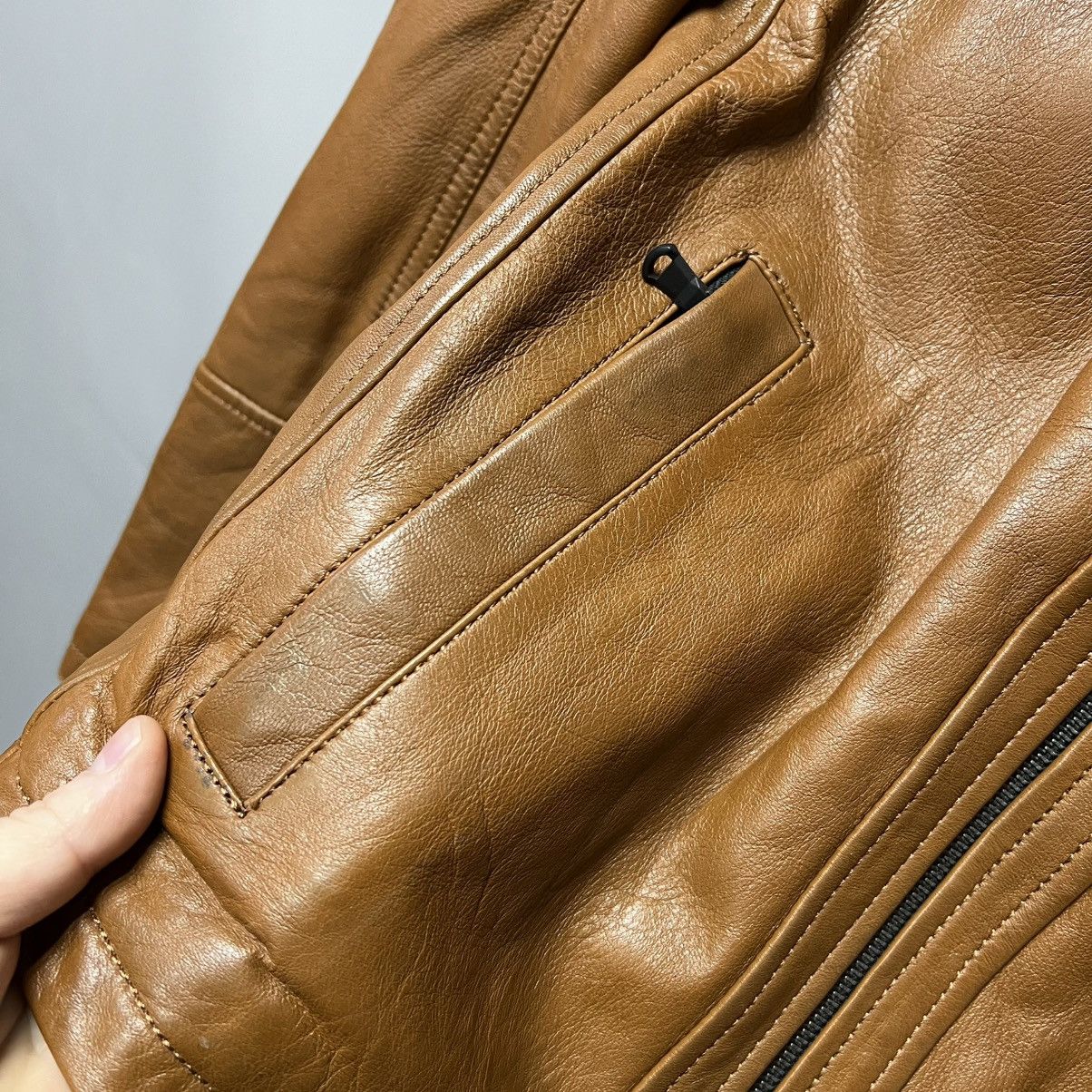 Vintage Leather Jacket Men Infinity Brown Bomber Nappa Leather Size US L / EU 52-54 / 3 - 17 Thumbnail