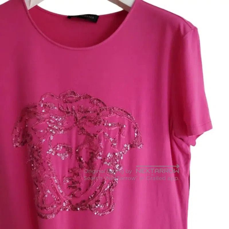 Versace Versace Pink Medusa Short Sleeve Tee . Size M / US 6-8 / IT 42-44 - 2 Thumbnail