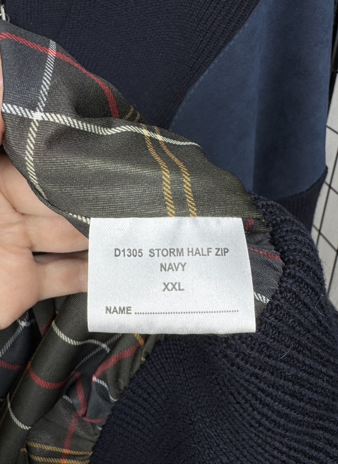 Barbour Barbour Storm Half Zip Sweater (D1305) Navy Blue Size XXL Size US XXL / EU 58 / 5 - 11 Thumbnail