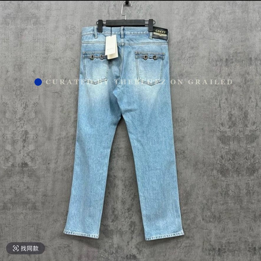 Gucci Gucci Demna Horsebit Washed Denim Jean | Grailed