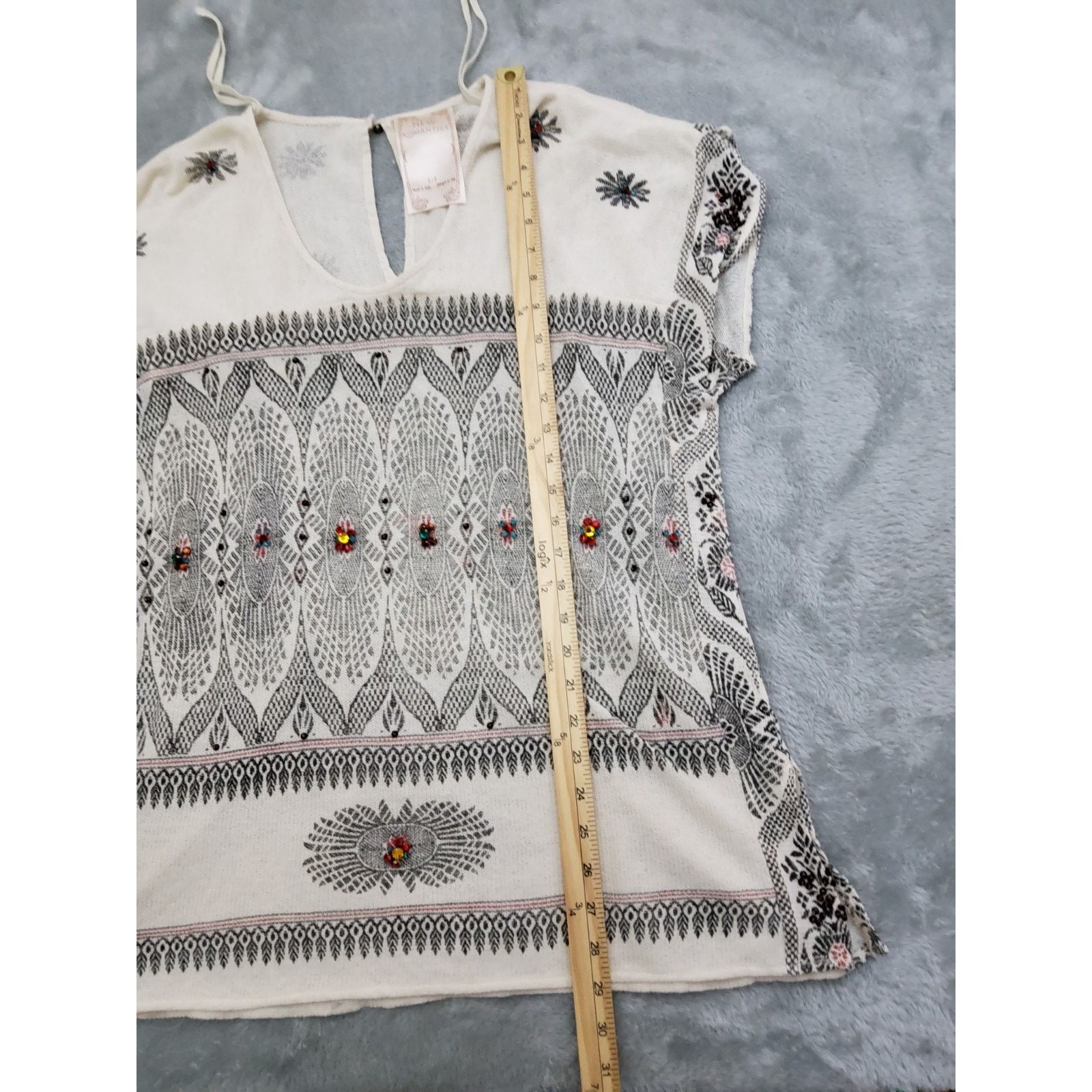 Free People Free People New Romantics Size S/P Knit Top Short Sleeve Size S / US 4 / IT 40 - 5 Thumbnail