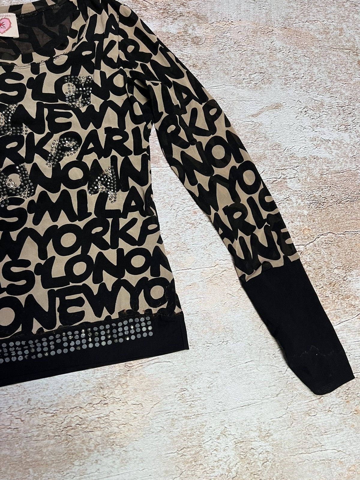 Other Vintage printed mesh long sleeve Size S / US 4 / IT 40 - 4 Thumbnail