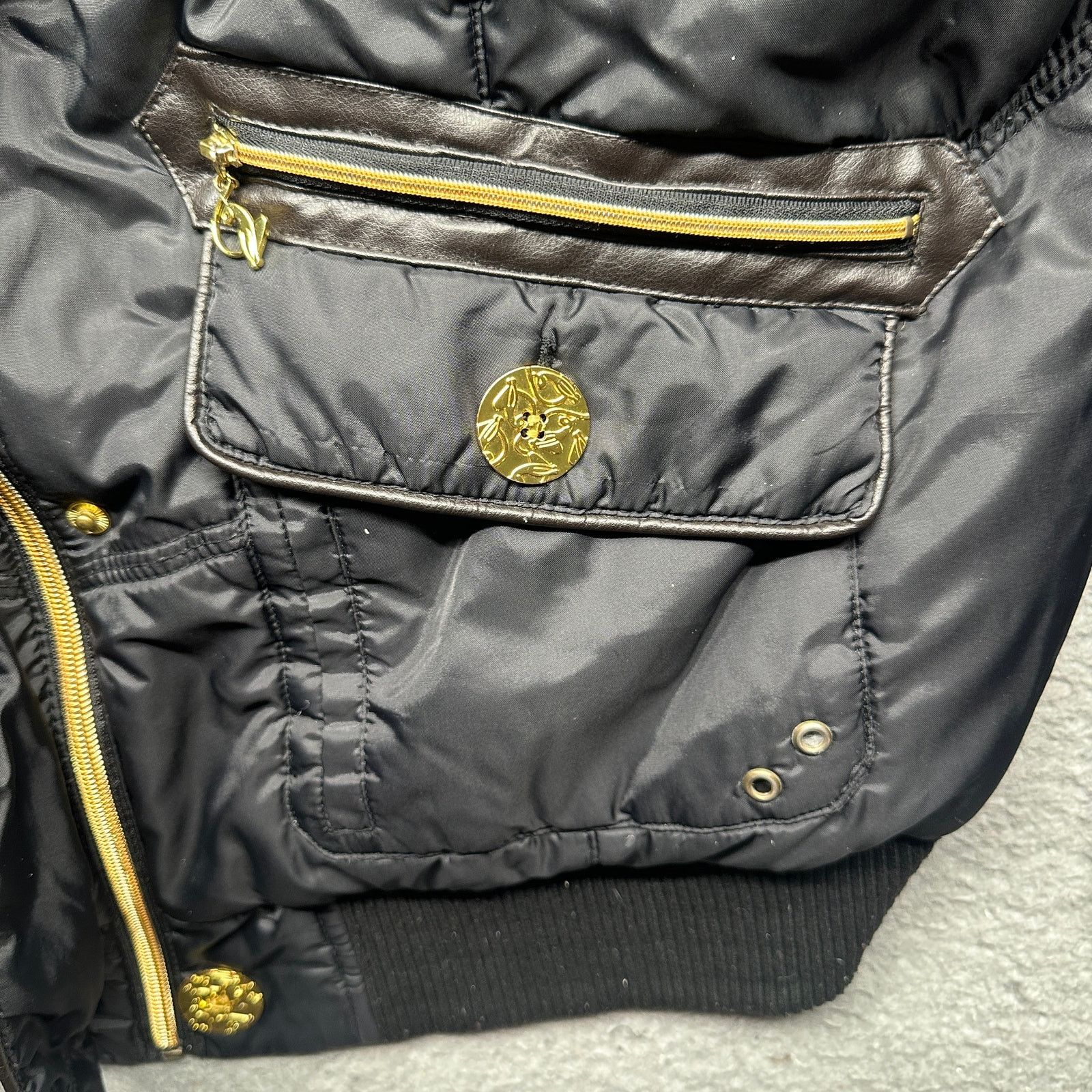 Other Vintage Baby Phat Puffer Bomber Jacket Women 3X Plus Faux Size 3XL / US 20-22 - 9 Thumbnail