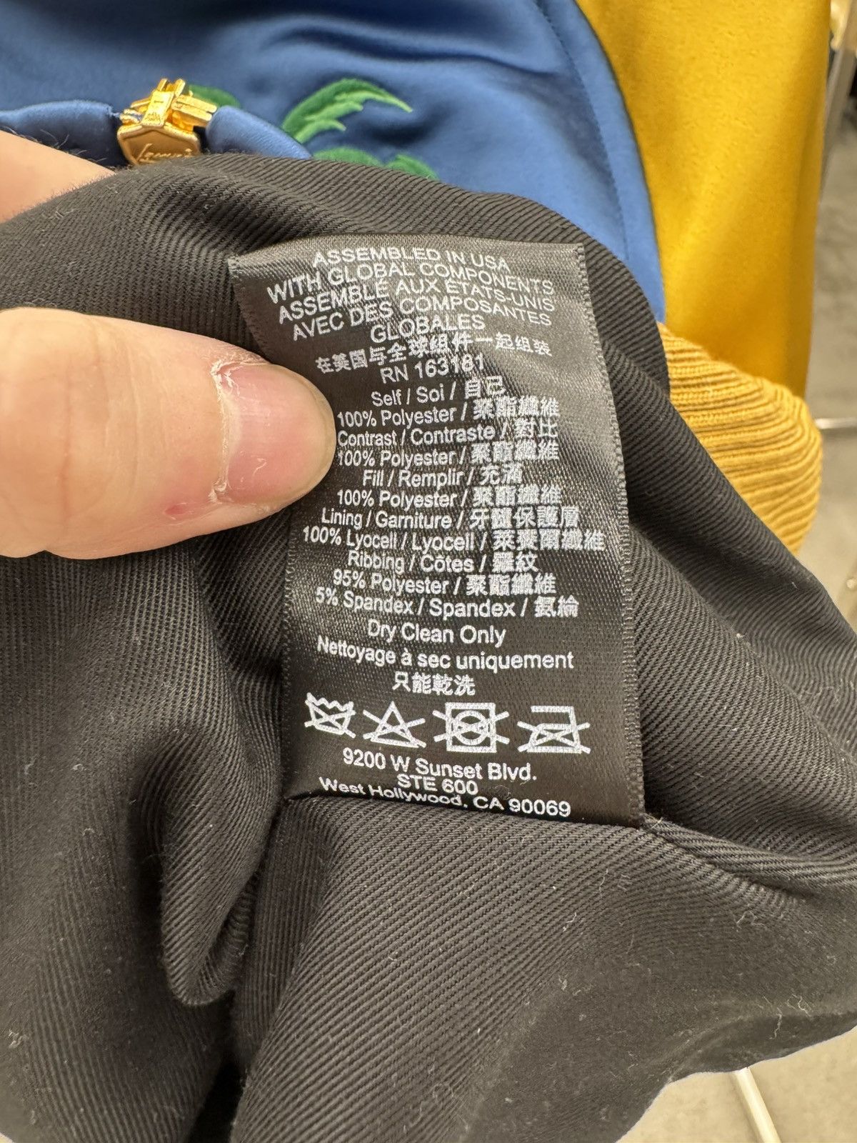 Rhude Rhude Palm Eagles Souvenir Jacket Mustard Size US L / EU 52-54 / 3 - 5 Thumbnail