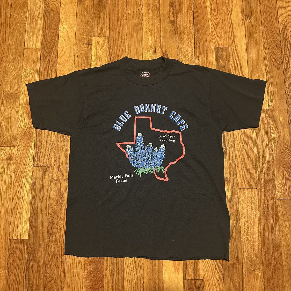 Vintage Vintage Blue Bonnet Cafe tee Size US M / EU 48-50 / 2 - 1 Thumbnail