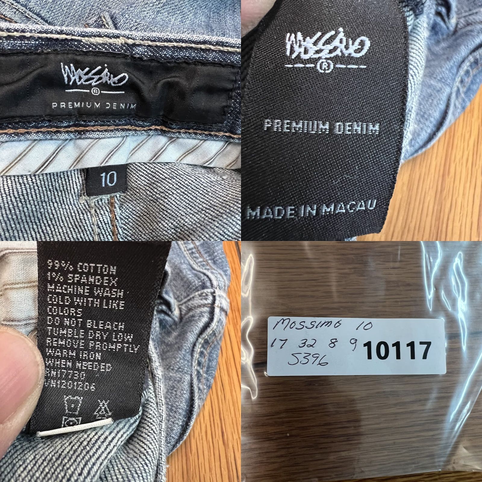 Mossimo MOSSIMO Distressed Bootcut Jeans Size 10 34x32 Blue Women's Denim Size 32" / US 10 / IT 46 - 8 Thumbnail