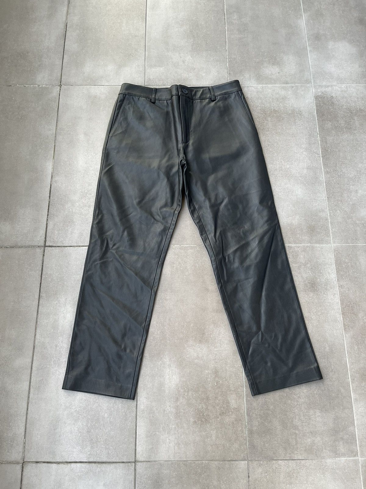 Han Kjobenhavn !DS! FW22 Han Kjobenhavn Single Suit Black Leather Trousers Size US 34 / EU 50 - 5 Thumbnail