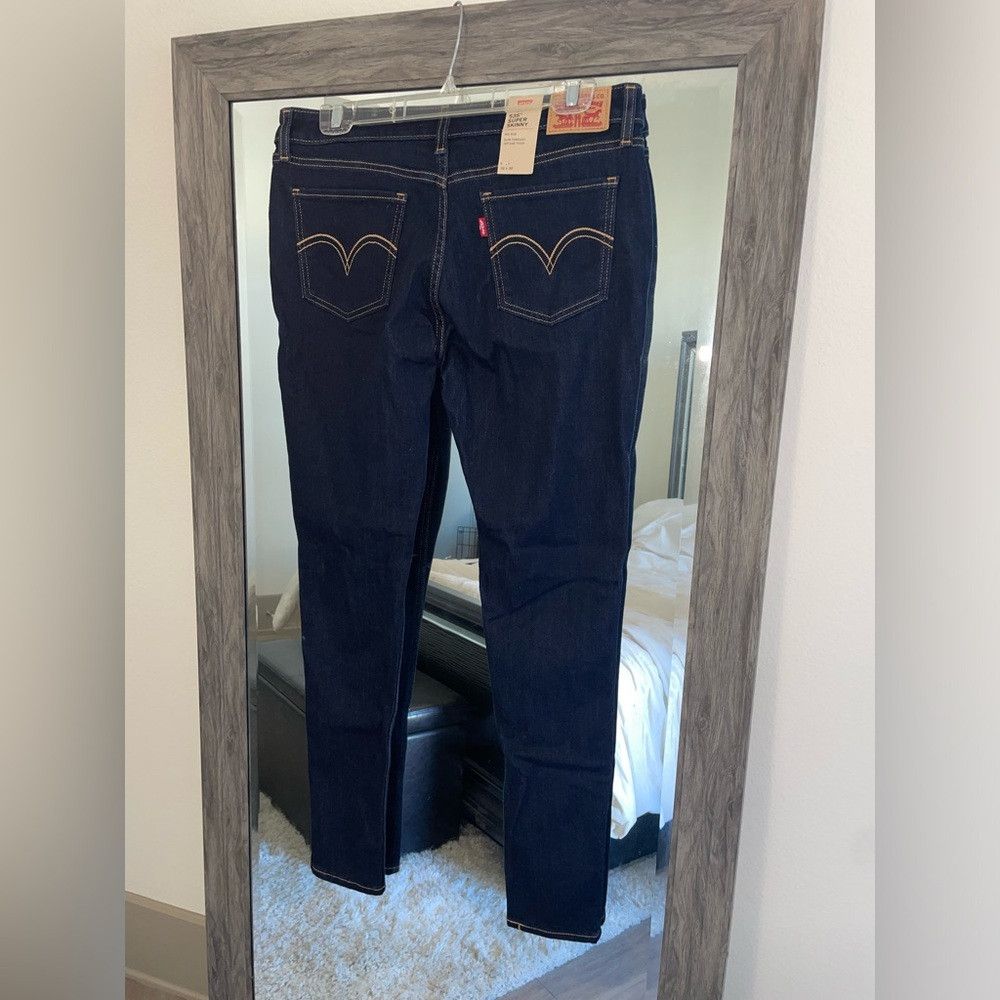 Levi's Levi’s blue mid rise 535 super skinny jeans Size 32" / US 10 / IT 46 - 3 Thumbnail