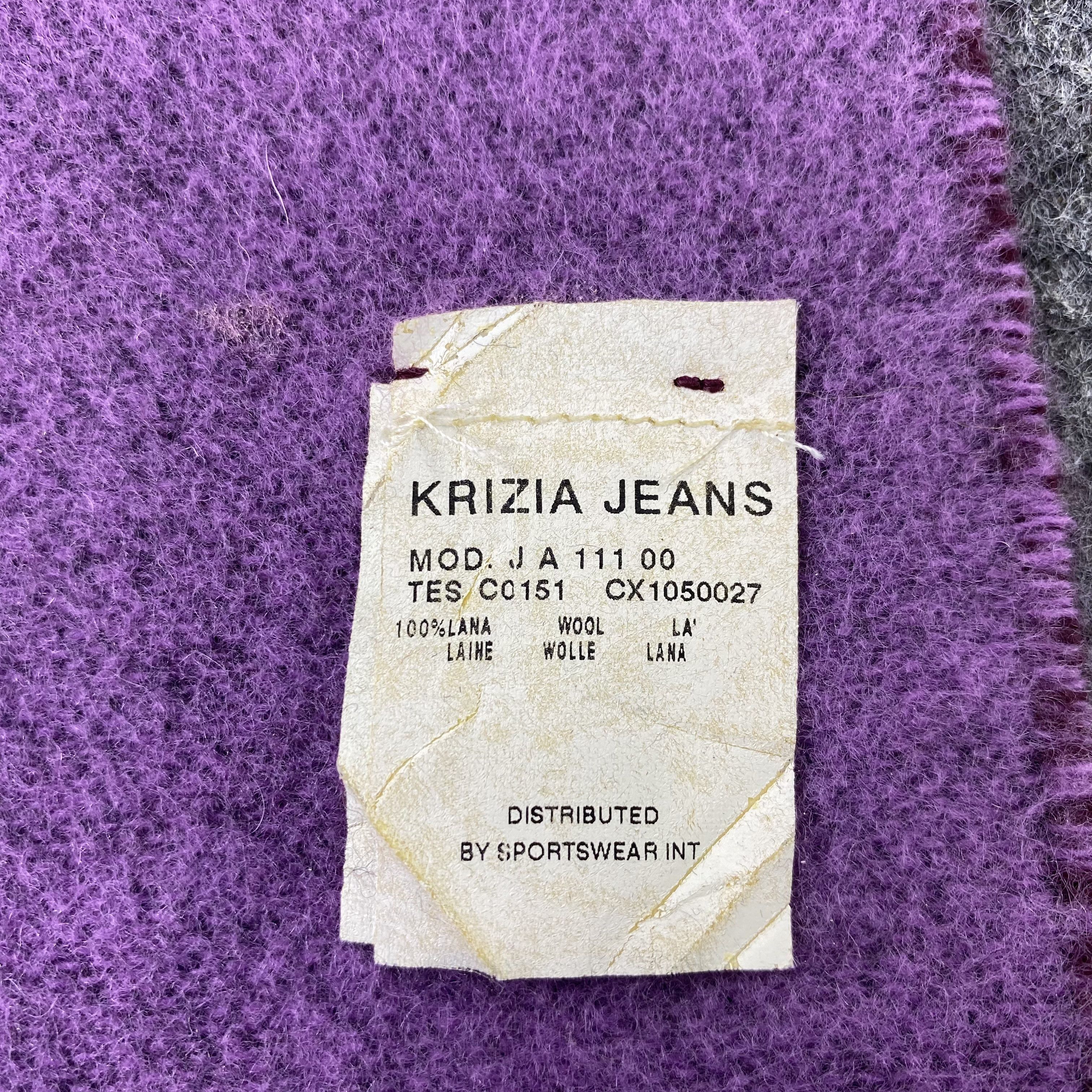 Krizia Uomo Krizia Jeans Wool Muffler/ Scar / Neckwear -T1381 Size ONE SIZE - 7 Thumbnail