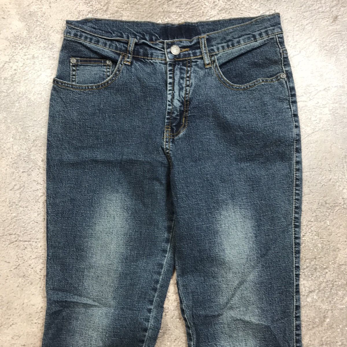 Vintage Vintage 90s Faded Distressed Baggy Wide Leg Jeans Grunge 29 Size 29" - 3 Thumbnail