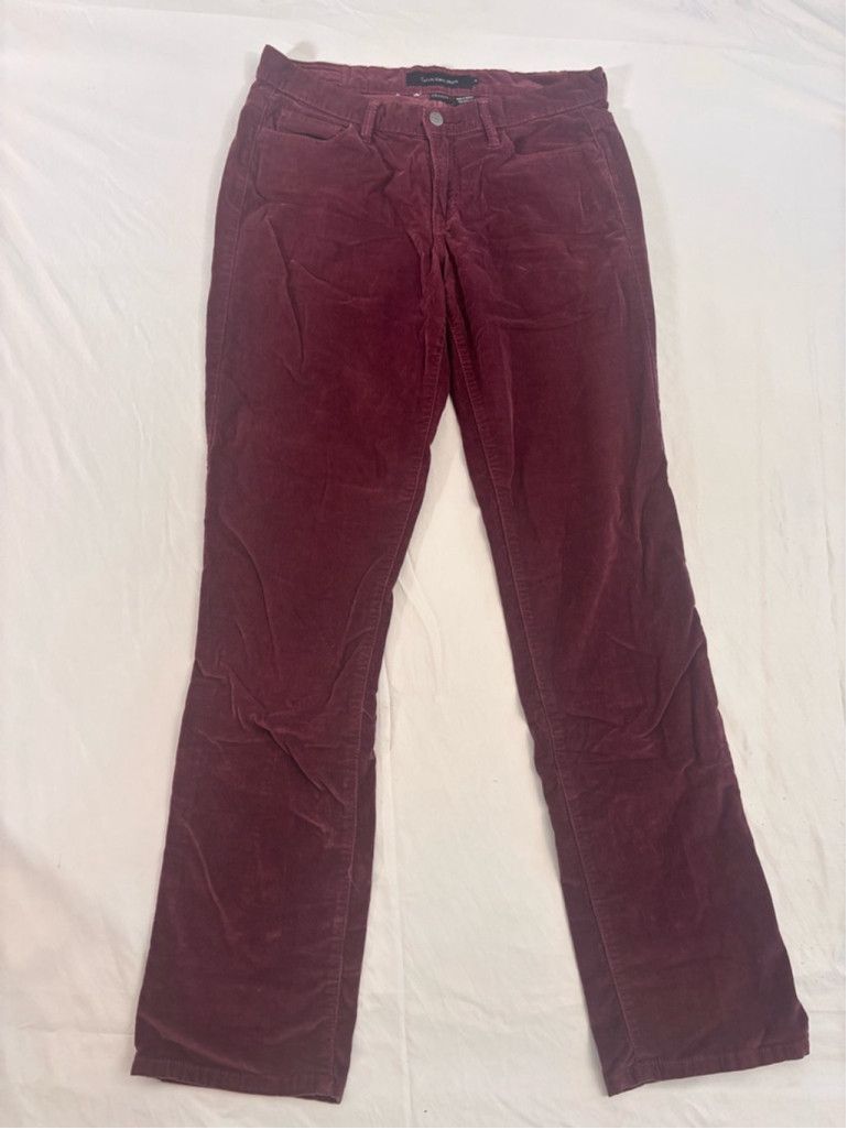 Calvin Klein Women's Calvin Klein Jeans Size 10 Red Corduroy Pants Size 32" / US 10 / IT 46 - 1 Thumbnail