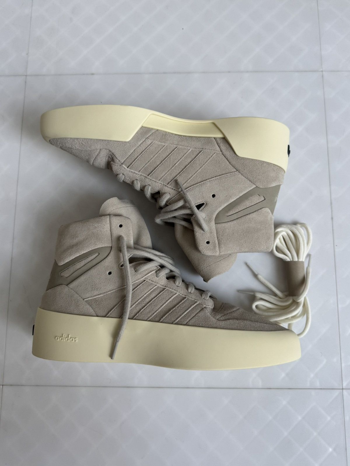 Adidas × Fear of God adidas Fear of God Athletics x '86 High Sesame - IF6683 Size US 12.5 / EU 45-46 - 1 Thumbnail