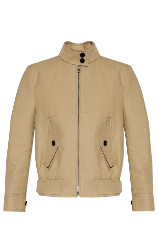 Gucci o1la5ras0526 Embossed Cotton Drill Bomber Jacket in Beige Size S / US 4 / IT 40 - 1 Thumbnail