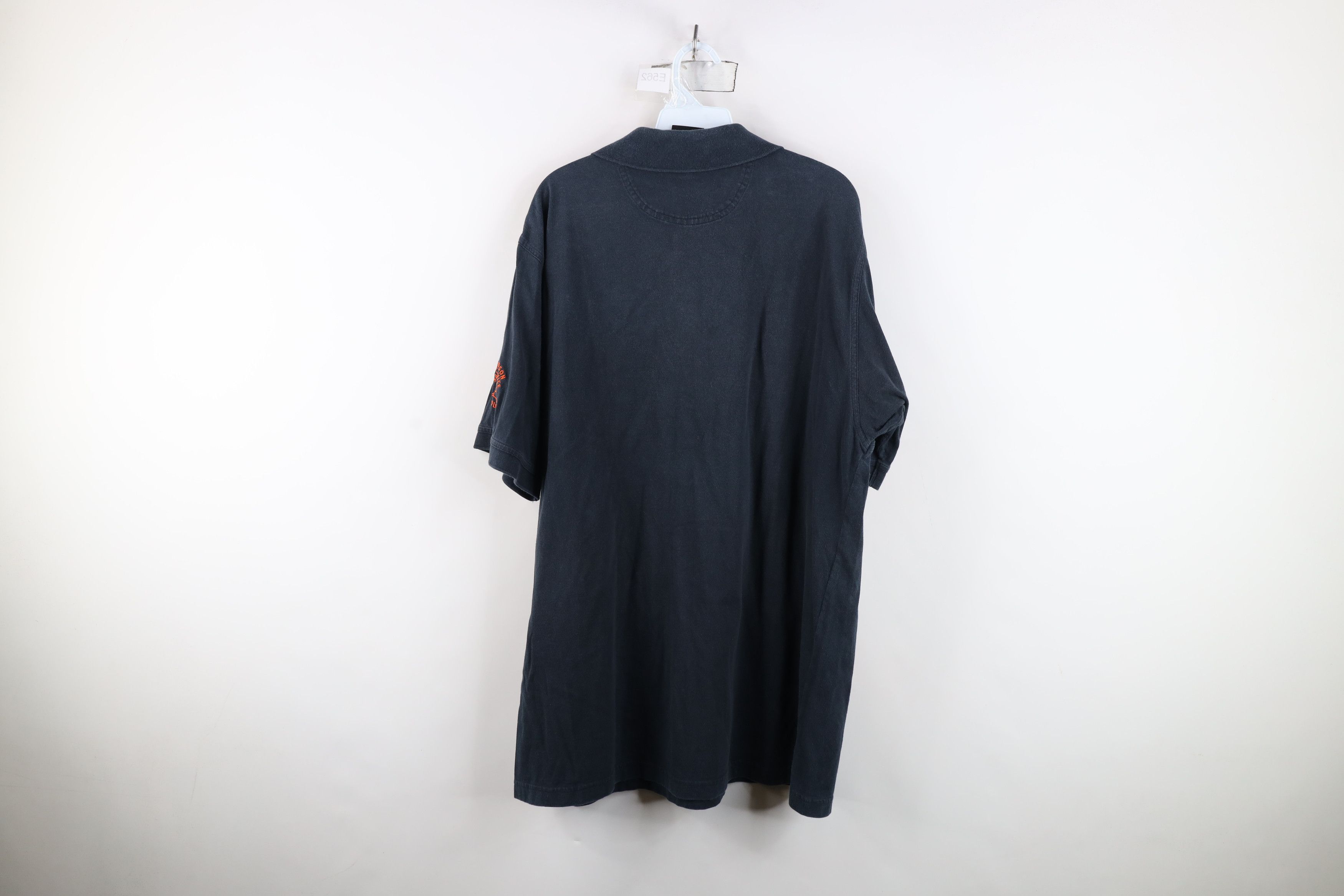 Harley Davidson Vintage Harley Davidson Spell Out Heavyweight Polo Shirt Size US XL / EU 56 / 4 - 14 Thumbnail