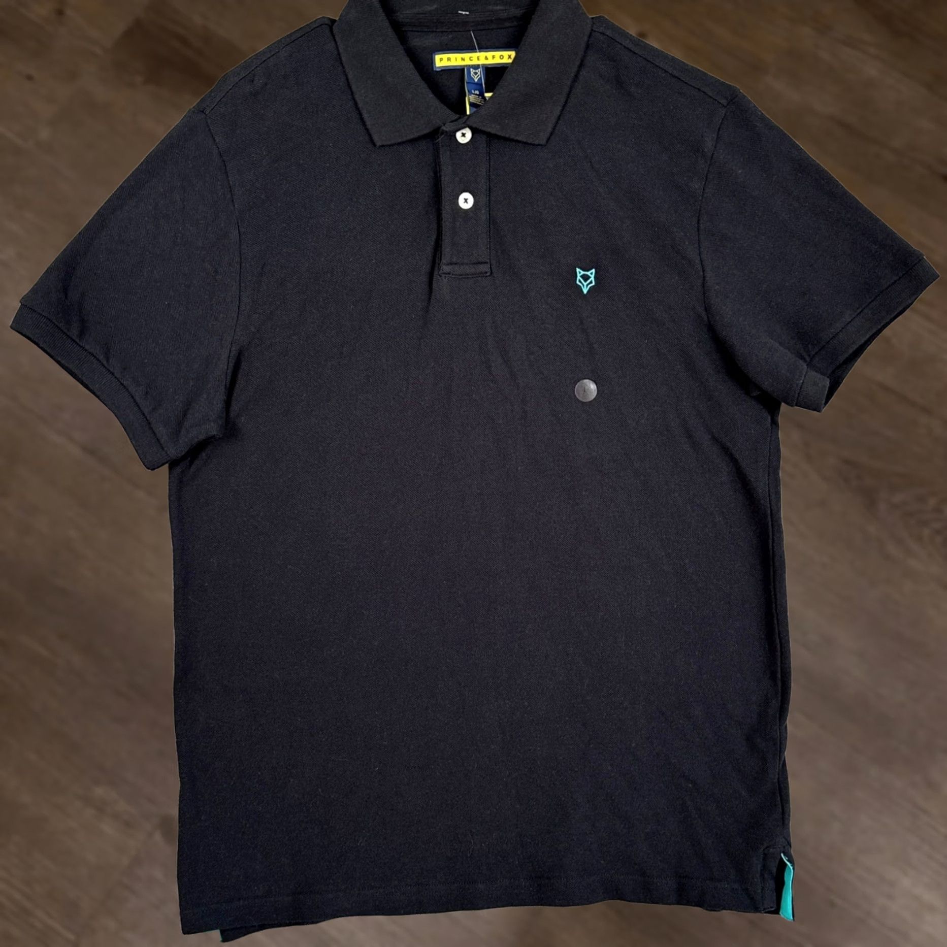 Prince Prince Fox Polo Shirt Mens Large Black Short Sleeve Rugby Outdoor NEW Size US L / EU 52-54 / 3 - 1 Thumbnail