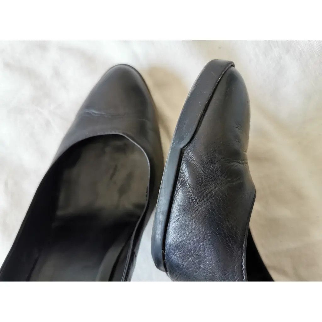 Tod's Tod’s Black Leather Pumps Made in Italy Classic Heels Size US 7.5 / IT 37.5 - 3 Thumbnail