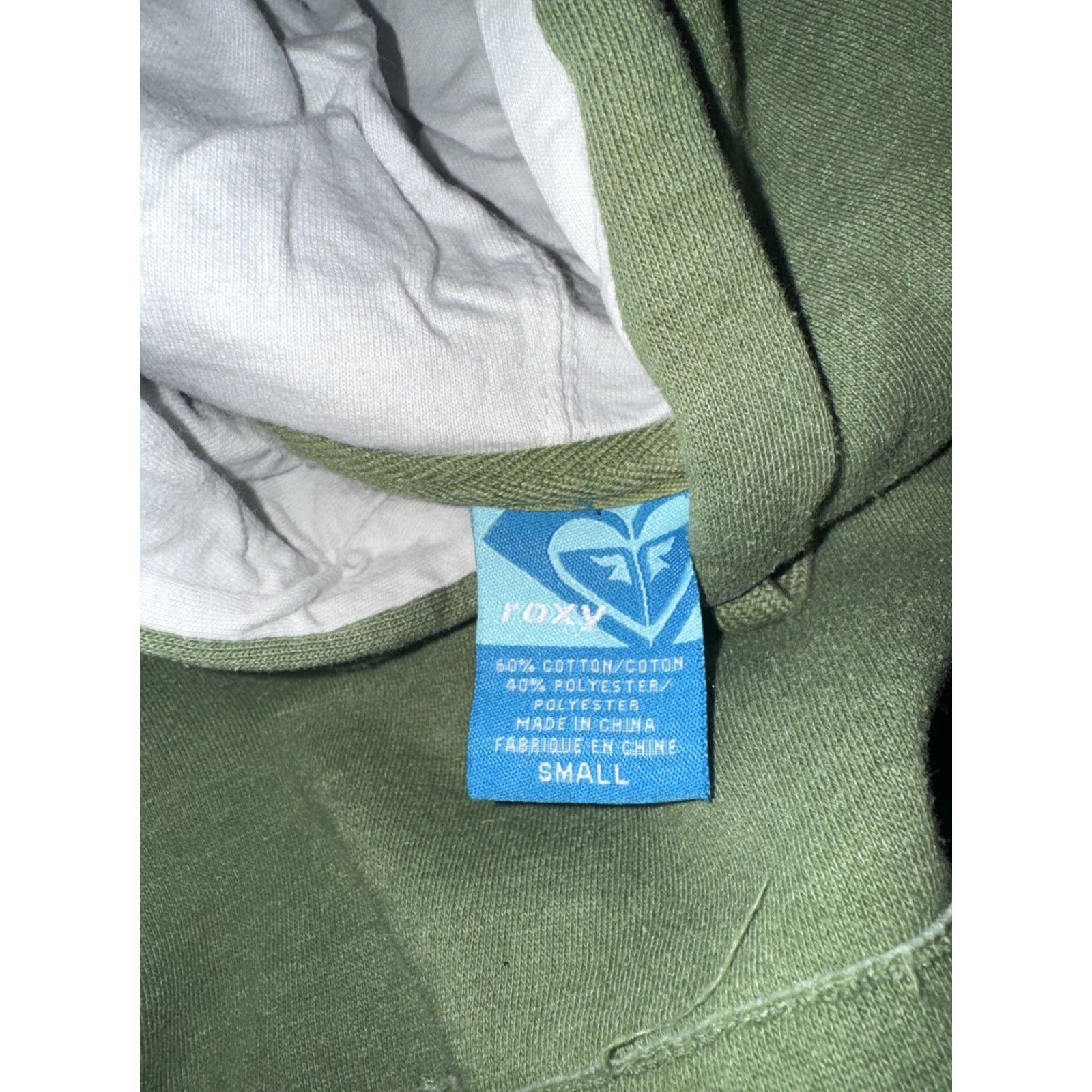 Vintage VINTAGE ROXY Hoodie Woman Small Green Pullover 18x21 Y2K Activewear Womens Size S / US 4 / IT 40 - 4 Thumbnail